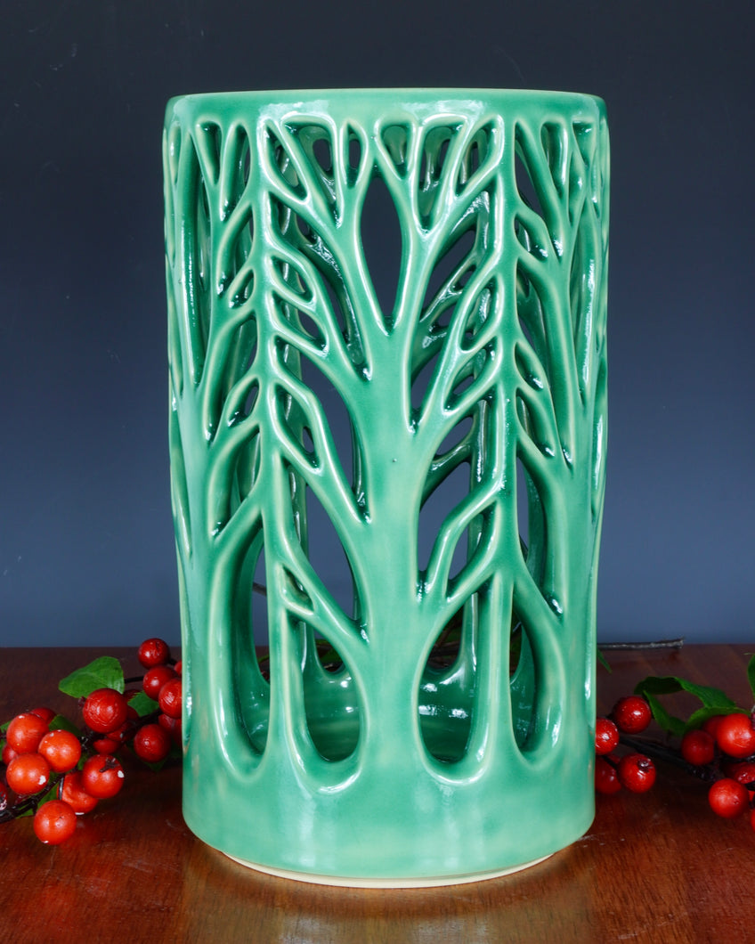002 Woodland Luminary in Green - Large