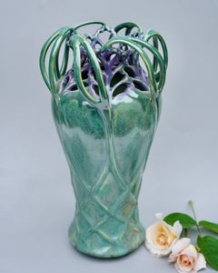 012 Art Nouveau Centerpiece Vase