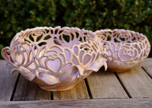 Peony Bowl with Leaves