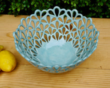 Load image into Gallery viewer, Lace Bowl in Aqua