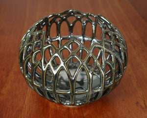 010 Gothic Window Luminary in Pewter 2