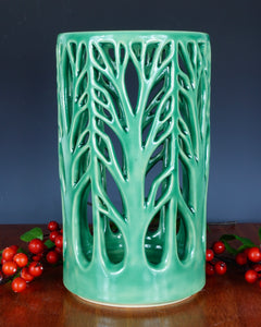 002 Woodland Luminary in Green - Large