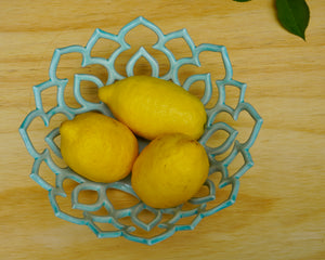 019 Mandala Bowl in Aqua