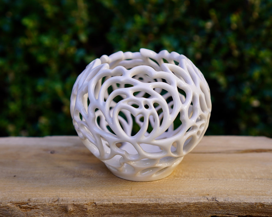 001 Rose Luminary in Pure White