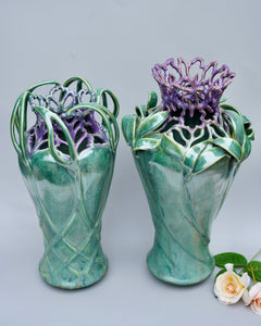 012 Art Nouveau Centerpiece Vase