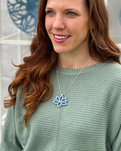 Load image into Gallery viewer, 006 Lotus Necklace in Blue